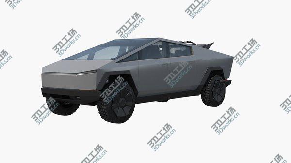 images/goods_img/20210312/Tesla Cybertruck with Cyberquad ATV model/2.jpg